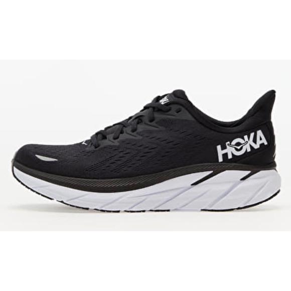 HOKA ONE ONE Clifton 8 Men's Sneaker Running Shoe Black Road Race Walking 12
